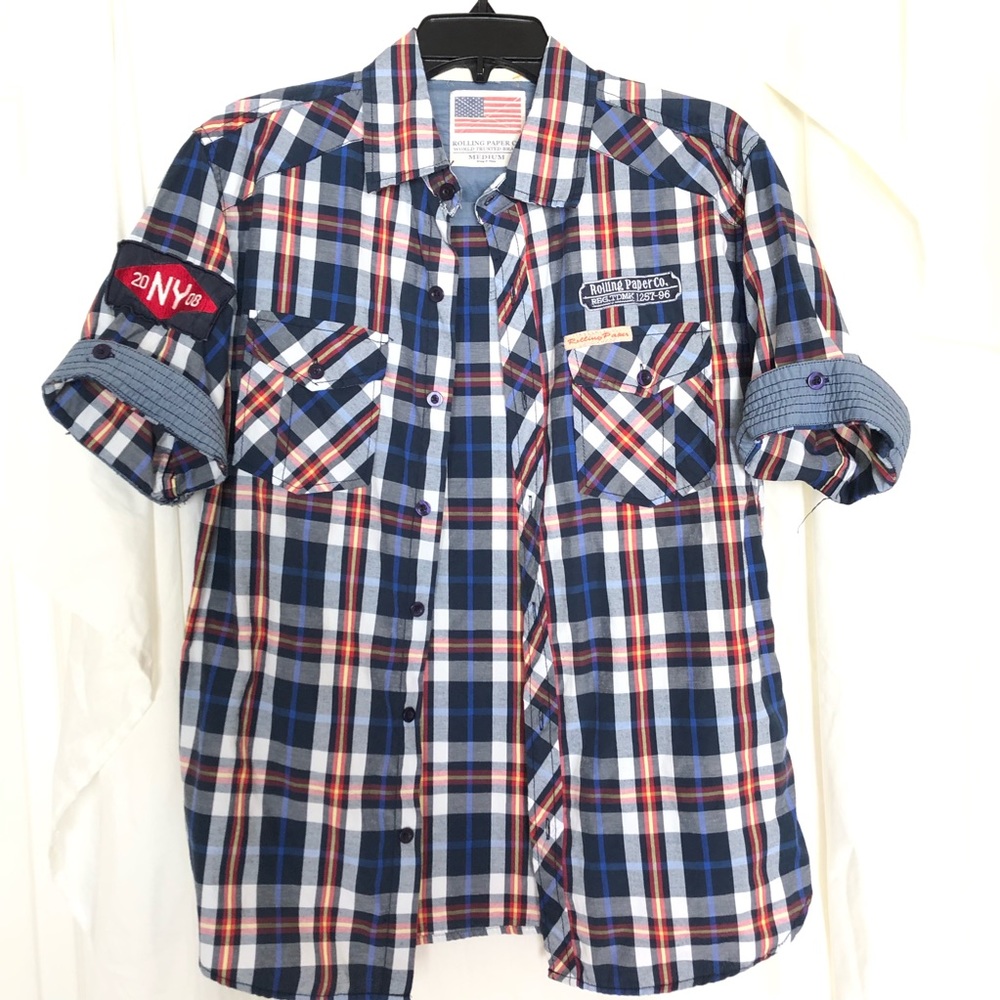 Rolling Paper Plaid Button Down